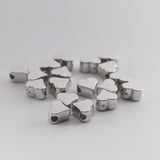 200pcs/lot 6*6mm Inside Hole 1mm CCB Gold Silver Color Star Spacer Beads End Caps Beads DIY Jewelry Making Findings Charm Beads