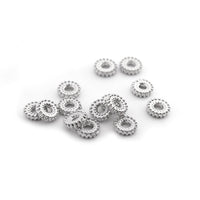 200pcs/lot 6*6mm Inside Hole 1mm CCB Gold Silver Color Star Spacer Beads End Caps Beads DIY Jewelry Making Findings Charm Beads