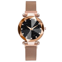 Ladies Magnetic Starry Sky Clock Women Watches Fashion Diamond Female Quartz Wristwatch