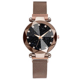 Ladies Magnetic Starry Sky Clock Women Watches Fashion Diamond Female Quartz Wristwatch