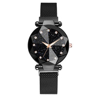 Ladies Magnetic Starry Sky Clock Women Watches Fashion Diamond Female Quartz Wristwatch