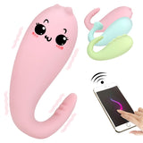 8 Frequency Silicone Vibrator Wireless Remote control APP Bluetooth Connect Monster Pub Vibrator for Women