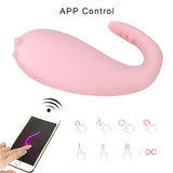 8 Frequency Silicone Vibrator Wireless Remote control APP Bluetooth Connect Monster Pub Vibrator for Women