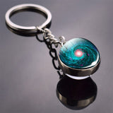 Earth Key chain Solary System Planet Keychain Moon Mars Art Picture Glass Ball Keyring Universe Galaxy Jewelry for Men for Women