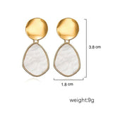 Drop Earrings for Women Statement Geometric Metal Dangle Earrings Wedding