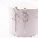 Round Dangle Drop Earrings for Women Geometric Round Heart Gold Earring Wedding