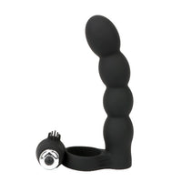 Double Penetration Anal Bead Plug Vibrator Cock Vibrator Ring Strapon Dildo for Men Couple Prostate Massager