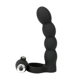 Double Penetration Anal Bead Plug Vibrator Cock Vibrator Ring Strapon Dildo for Men Couple Prostate Massager