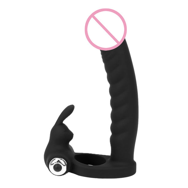 Double Penetration Anal Bead Plug Vibrator Cock Vibrator Ring Strapon Dildo for Men Couple Prostate Massager