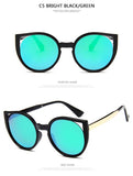 Retro Transparent Glasses Female Pink Sunglasses Round Rose Gold Frame Silver Lens Glasses Retro Color Mirror Glasses Oculos
