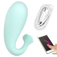 8 Frequency Silicone Vibrator Wireless Remote control APP Bluetooth Connect Monster Pub Vibrator for Women