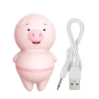 Masturbator Cute Pig Tongue Licking Vibrator for Woman Clitoris Stimulator 6 Modes Nipple Massager