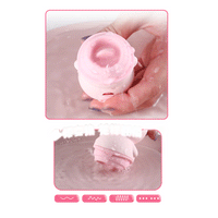 Masturbator Cute Pig Tongue Licking Vibrator for Woman Clitoris Stimulator 6 Modes Nipple Massager