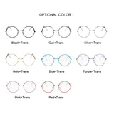 Vintage Clear Lens Glasses Women Eyewear Retro Metal Frame Eyeglasses Black Small Red Round Circle Eye Glasses