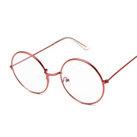 Vintage Clear Lens Glasses Women Eyewear Retro Metal Frame Eyeglasses Black Small Red Round Circle Eye Glasses