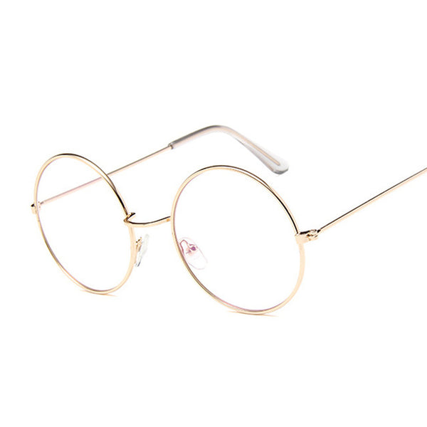 Vintage Clear Lens Glasses Women Eyewear Retro Metal Frame Eyeglasses Black Small Red Round Circle Eye Glasses