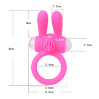 for penis Vibrating Men's cock ring Delay Ejaculation Cockring vibrator Silicone Shocking Member Rabbit