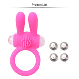 for penis Vibrating Men's cock ring Delay Ejaculation Cockring vibrator Silicone Shocking Member Rabbit