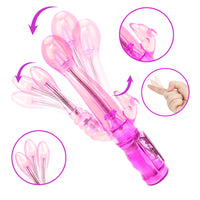 Dildo Vibrator Rabbit Vibrator Triple Vibration G-spot Massager Clitoris Vagina Stimulator for Women