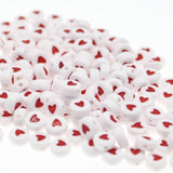 300PCS Round Mix Color Acrylic Letter Beads for Jewelry Making Kid Diy Material Loose Spacer 4*7mm