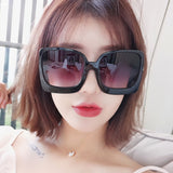 Oversized Sunglasses Women Plastic Female Big Frame Gradient Sun Glasses UV400 Gafas De Sol Mujer