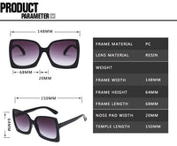 Oversized Sunglasses Women Plastic Female Big Frame Gradient Sun Glasses UV400 Gafas De Sol Mujer
