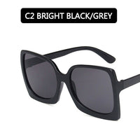 Oversized Sunglasses Women Plastic Female Big Frame Gradient Sun Glasses UV400 Gafas De Sol Mujer