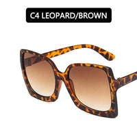 Oversized Sunglasses Women Plastic Female Big Frame Gradient Sun Glasses UV400 Gafas De Sol Mujer