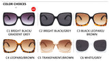 Oversized Sunglasses Women Plastic Female Big Frame Gradient Sun Glasses UV400 Gafas De Sol Mujer