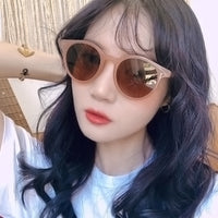 New Korean Retro Cat Eye Sunglasses Women Fashion Wild Round Frame Sun Glasses Men Brand Design Trend Mirror Sunglass UV400