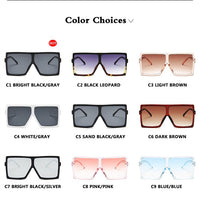 Plastic Oversized Sunglasses Women Big Square Frame Sunglasses for Female UV400 Sun Glasses Oculos Masculino