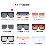 Plastic Oversized Sunglasses Women Big Square Frame Sunglasses for Female UV400 Sun Glasses Oculos Masculino