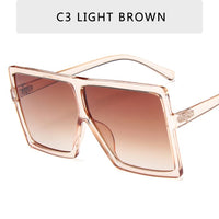 Plastic Oversized Sunglasses Women Big Square Frame Sunglasses for Female UV400 Sun Glasses Oculos Masculino