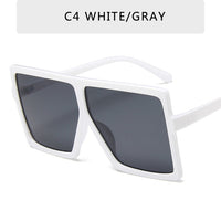 Plastic Oversized Sunglasses Women Big Square Frame Sunglasses for Female UV400 Sun Glasses Oculos Masculino