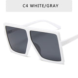 Plastic Oversized Sunglasses Women Big Square Frame Sunglasses for Female UV400 Sun Glasses Oculos Masculino