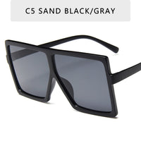 Plastic Oversized Sunglasses Women Big Square Frame Sunglasses for Female UV400 Sun Glasses Oculos Masculino