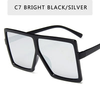 Plastic Oversized Sunglasses Women Big Square Frame Sunglasses for Female UV400 Sun Glasses Oculos Masculino
