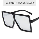 Plastic Oversized Sunglasses Women Big Square Frame Sunglasses for Female UV400 Sun Glasses Oculos Masculino