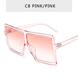 Plastic Oversized Sunglasses Women Big Square Frame Sunglasses for Female UV400 Sun Glasses Oculos Masculino