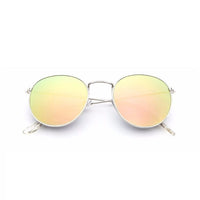 Round Sunglasses Women Sun Glasses for Women Alloy Mirror Sunglasses Ray Female