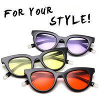 2022 New Cat Eye Retro Men&#39;s and Women&#39;s Sunglasses Korean Ocean Film Sunglasses Joker Street Shooting Trend UV Sunglasses