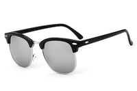 Half Metal Sunglasses Men/Women Retro Rivet Lens Classic Sun Glasses Female Oculos UV400