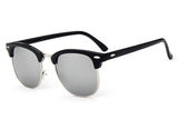 Half Metal Sunglasses Men/Women Retro Rivet Lens Classic Sun Glasses Female Oculos UV400