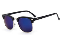 Half Metal Sunglasses Men/Women Retro Rivet Lens Classic Sun Glasses Female Oculos UV400