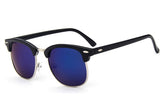Half Metal Sunglasses Men/Women Retro Rivet Lens Classic Sun Glasses Female Oculos UV400