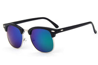 Half Metal Sunglasses Men/Women Retro Rivet Lens Classic Sun Glasses Female Oculos UV400