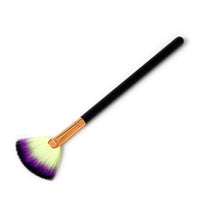 Wood Handle 1pcs Face Brush 7 Colors Face Powder Makeup Brush