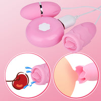 12 Speeds Vibrating Egg Tongue Licking Vibrator Vagina Ball G Spot Massager Nipple Clitoris Stimulator for Women