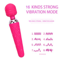 for Woman Vibrating Dildo Powerful Magic Wand AV Vibrator Clitoris Stimulator Masturbator G Spot Massager