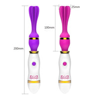 AV Stick Masturbator for Woman Tongue Licking Vibrator G-Point Stimulator 360 Degree Rotation 12 Speed